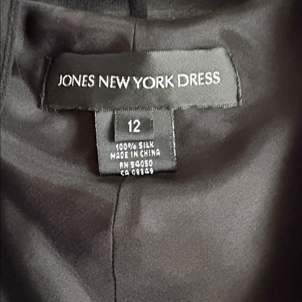Jones New York Black Silk Dress - Picture 2 of 4